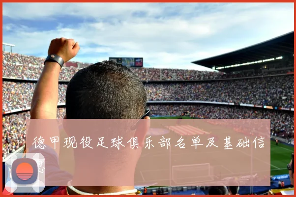 德甲现役足球俱乐部名单及基础信息